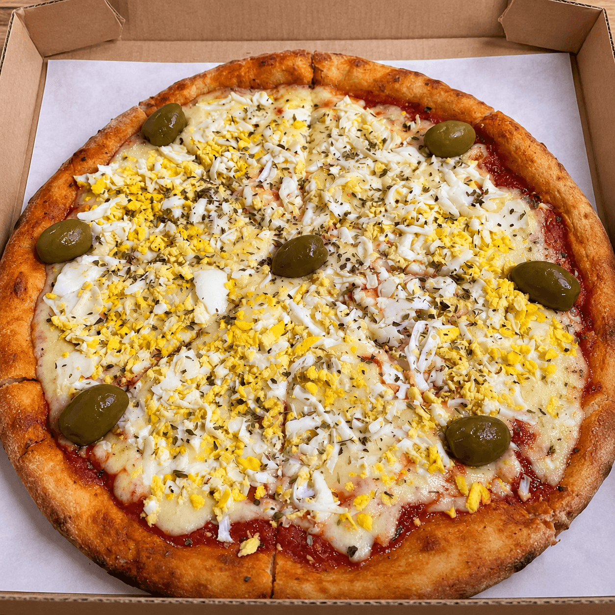 Pizza Huevo Duro